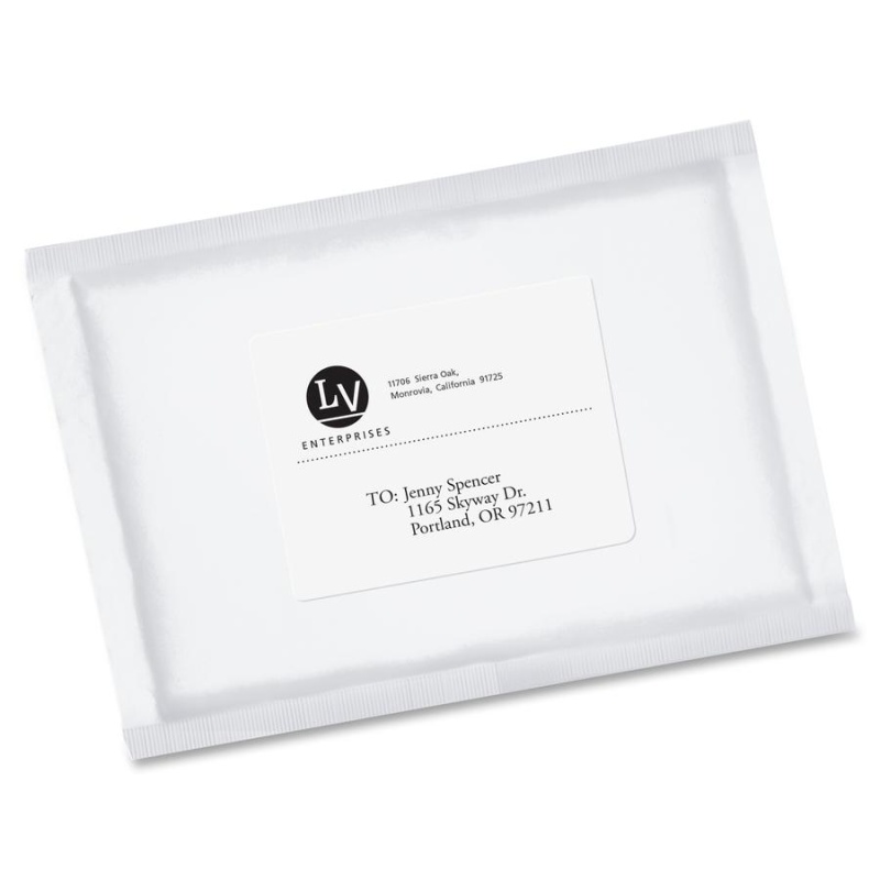 Avery® Ecofriendly Shipping Labels, Permanent Adhesive, 3-1/3" X 4" , 600 Labels (48464) - 3 21/64" Width X 4" Length - Permanent Adhesive - Rectangle - Laser, Inkjet - White - Paper - 6 / Sheet -