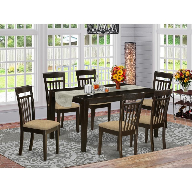 7 Pc Formal Dining Room Set -Table And 6 Dining Chairs
