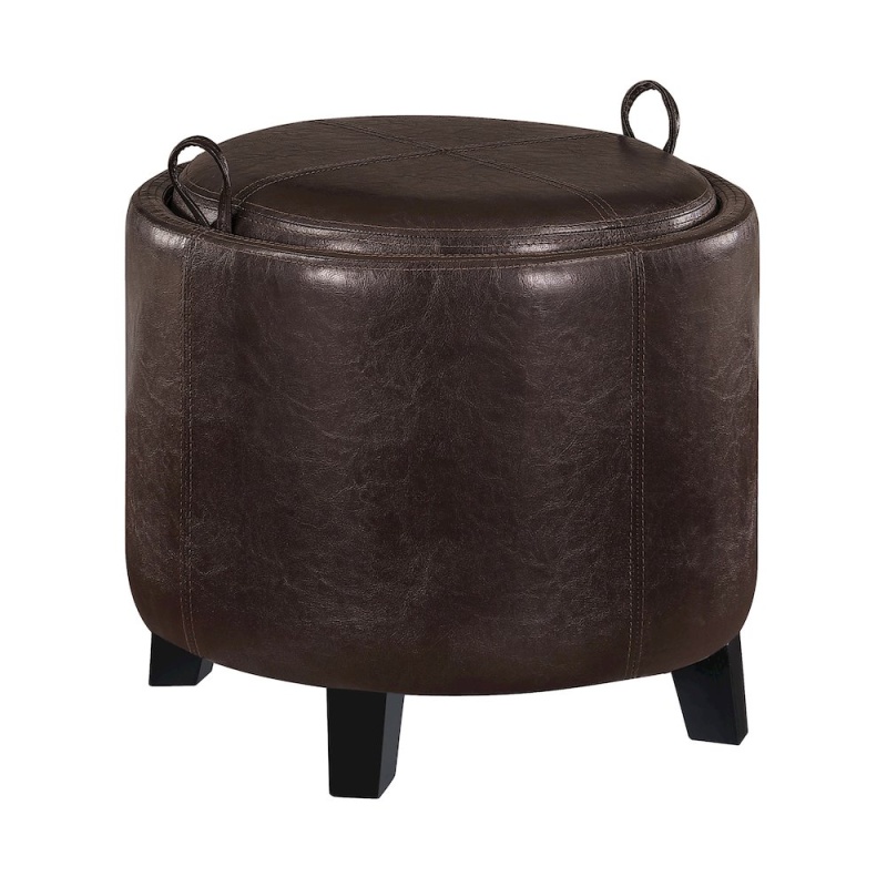 Designs4comfort Oscar Storage Ottoman With Reversible Tray
