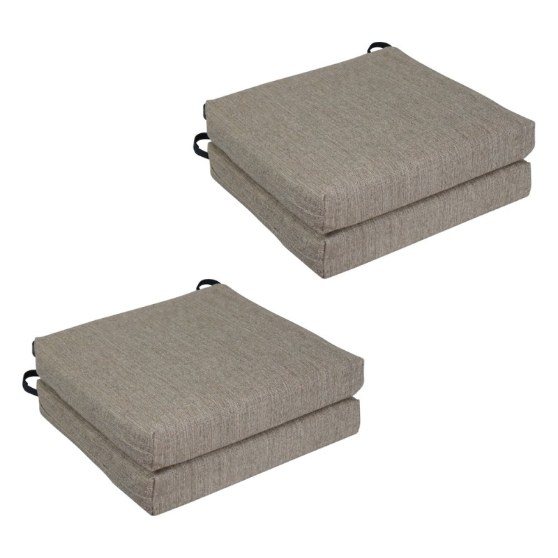 20-Inch by 19-Inch Premium Olefin Outdoor Chair Cushions (Set of 4)