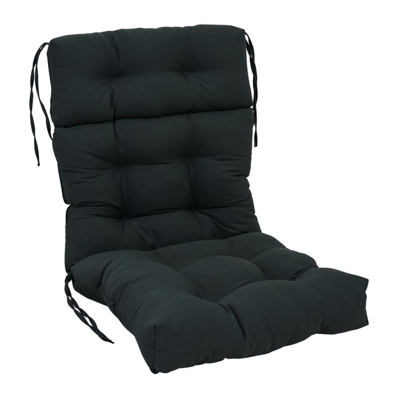 20-Inch By 42-Inch Solid Twill Tufted Chair Cushion