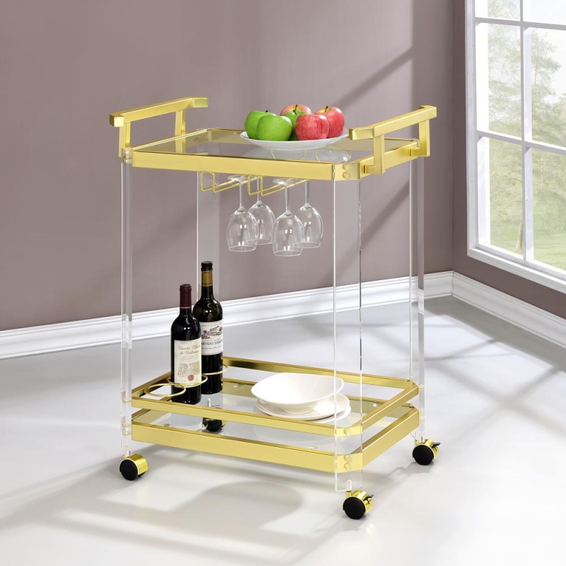 Aerin Server Cart W/Casters