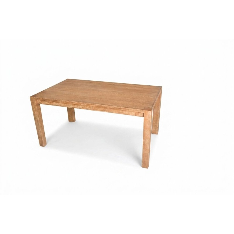 Janet 60" Transitional Wood Dining Table in Driftwood