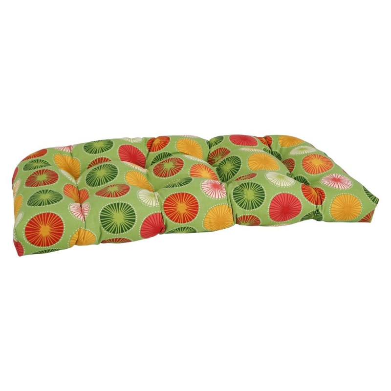 42-Inch by 19-Inch U-Shaped Patterned Tufted Bench Cushion