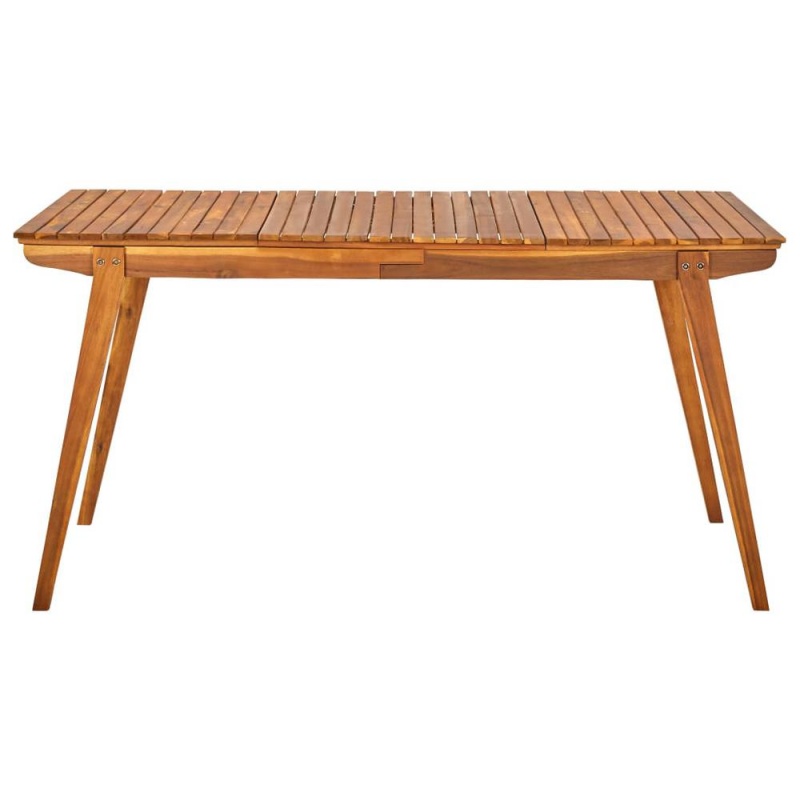 Vidaxl Garden Table 59.1"X35.4"X29.5" Solid Acacia Wood 0627