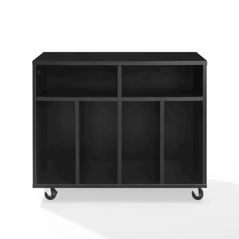 Carlo Rolling Record Player Stand With Vinyl Storage