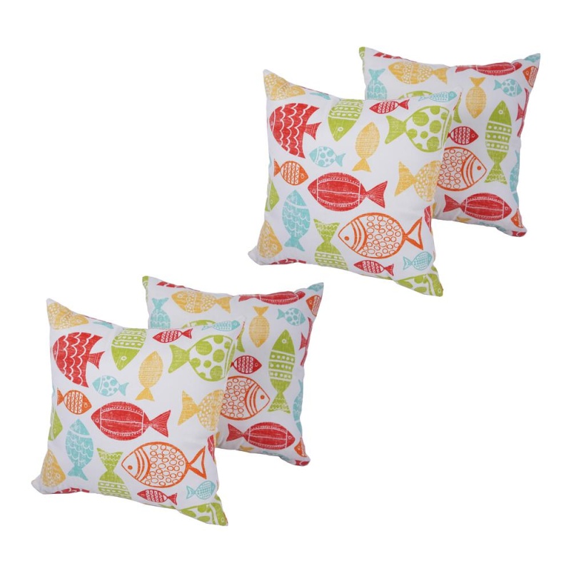 Spun Polyester 17-Inch Outdoor Throw Pillows (Set Of 4) Co-Jo16-11-S4