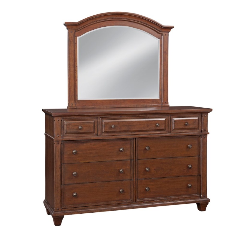 Sedona Dresser With Mirror - Cinnamon Cherry