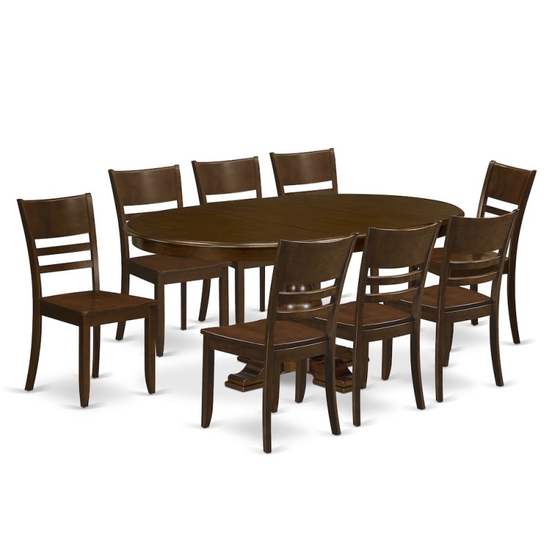 9-Piece Kitchen Dining Set, Espresso