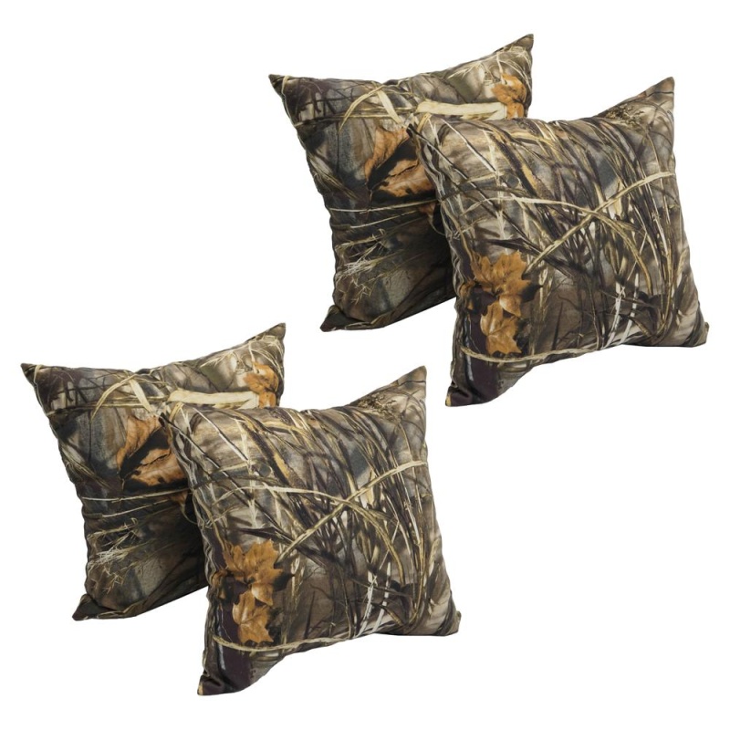 17-Inch Jacquard Throw Pillows With Inserts (Set of 4)