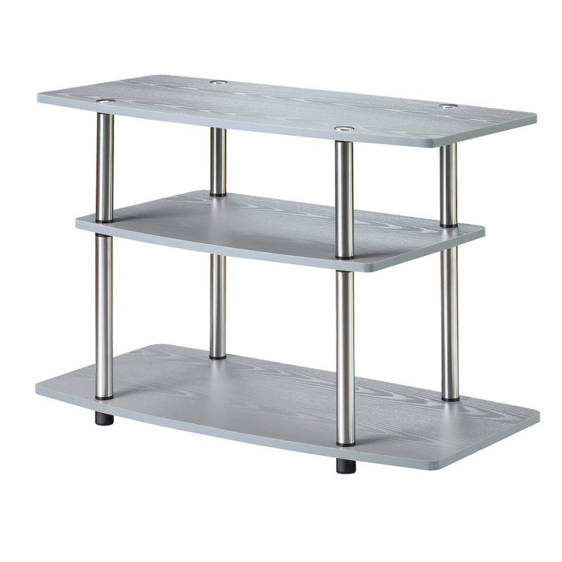 Designs2Go No Tools 3 Tier TV Stand for TVs Up to 37 Inches