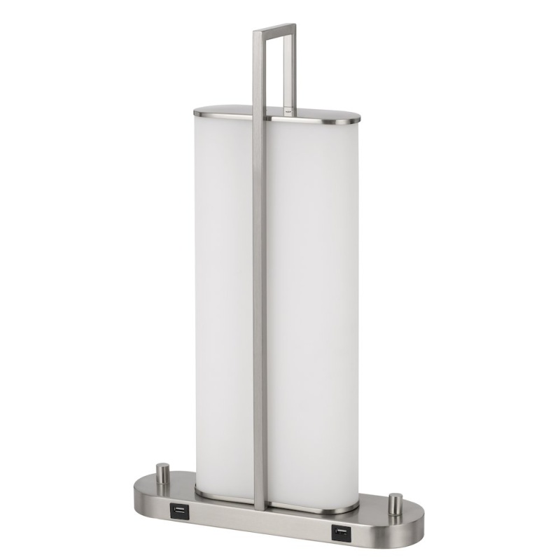 Zamora Dual Led Metal Night Stand / Table Lamp