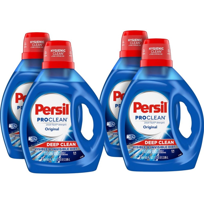 Persil Proclean Power-Liquid Detergent - Liquid - 100 Fl Oz (3.1 Quart) - Original Scentbottle - 4 / Carton - Blue