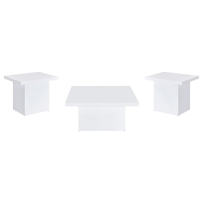 Devar 3-Piece Square Coffee End Table Set