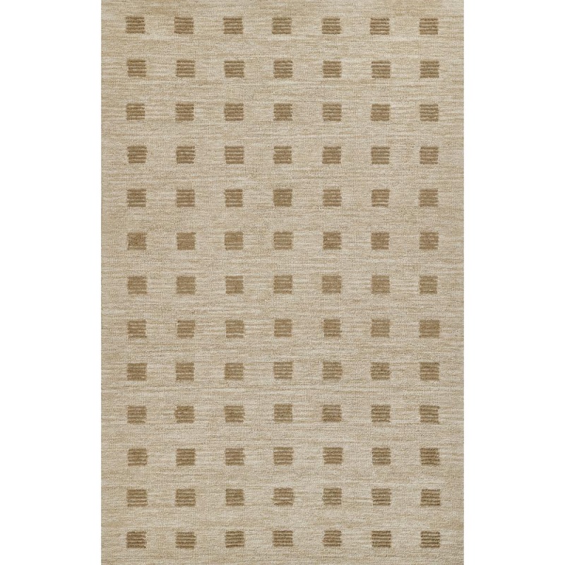 Contemporary Rectangle Area Rug, Beige, 2' X 3'