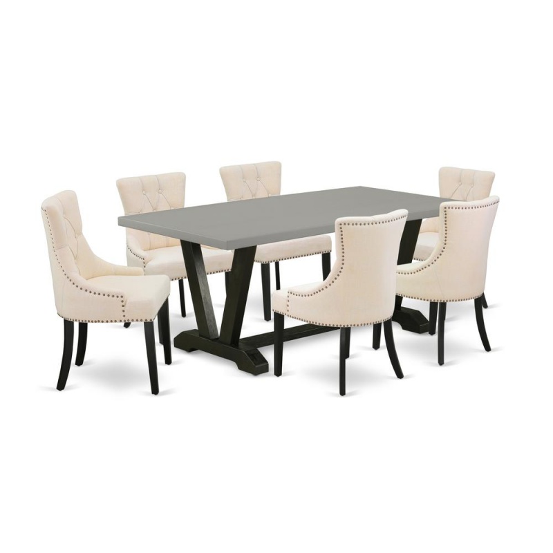 East West Furniture 7-Pc Kitchen Dining Set