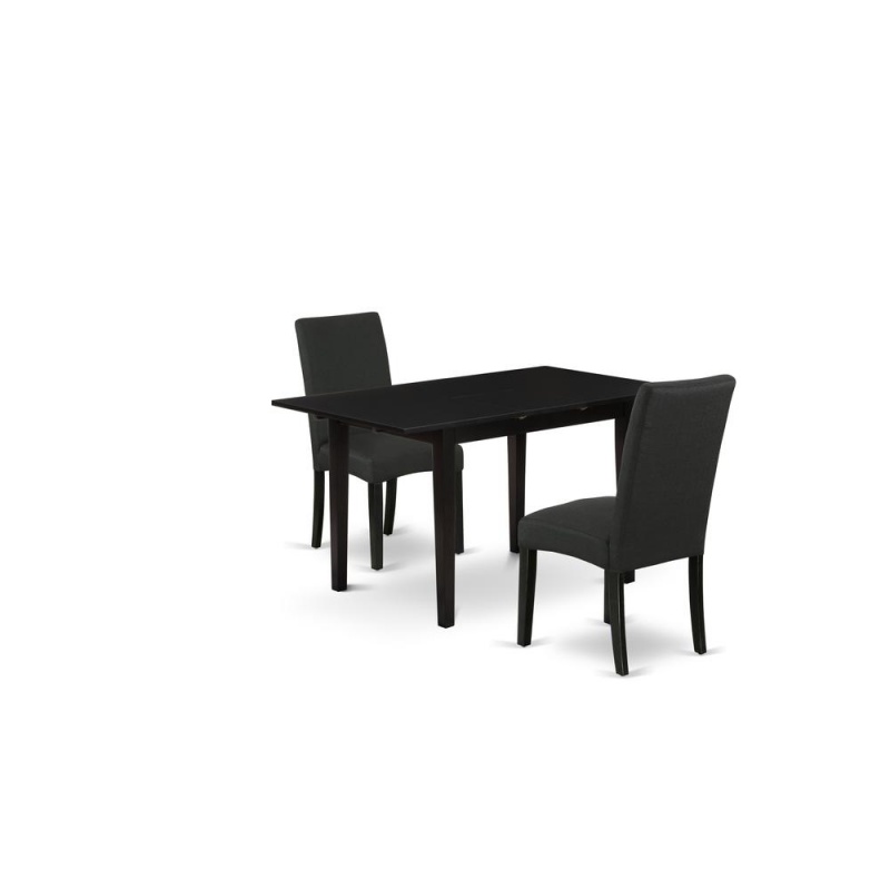 Dining Table- Dining Chairs, Nodr3-Blk-24