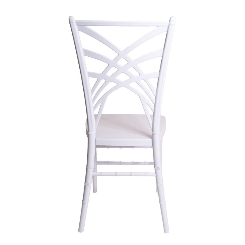 Set Of 1 Commercial Seating Products Fanny Chair In White Made Of Polycarbonate
