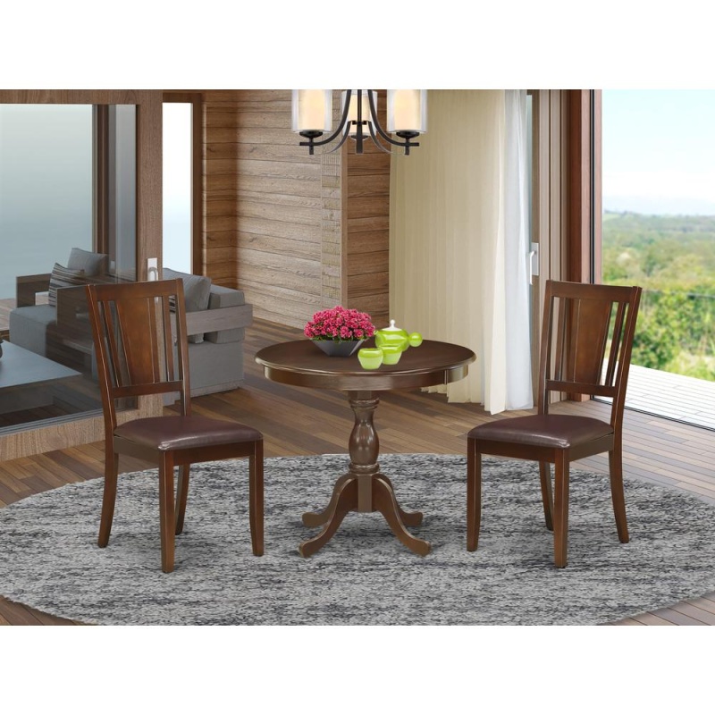 3 Piece Modern Dining Table Set