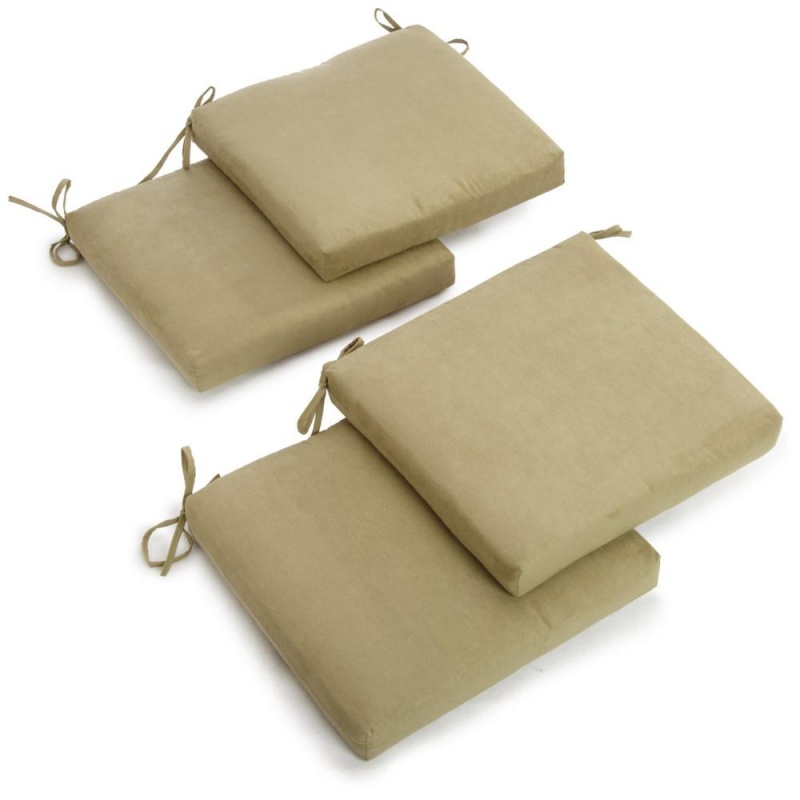 20-Inch By 19-Inch Polyester Chair Cushion (Set Of Four)
