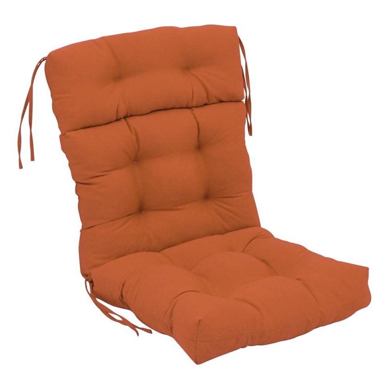 22-Inch By 45-Inch Solid Twill Tufted Chair Cushion