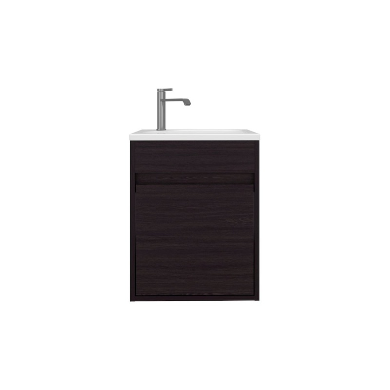 Chisana Bathroom Vanity, 1 Door, Black Wengue