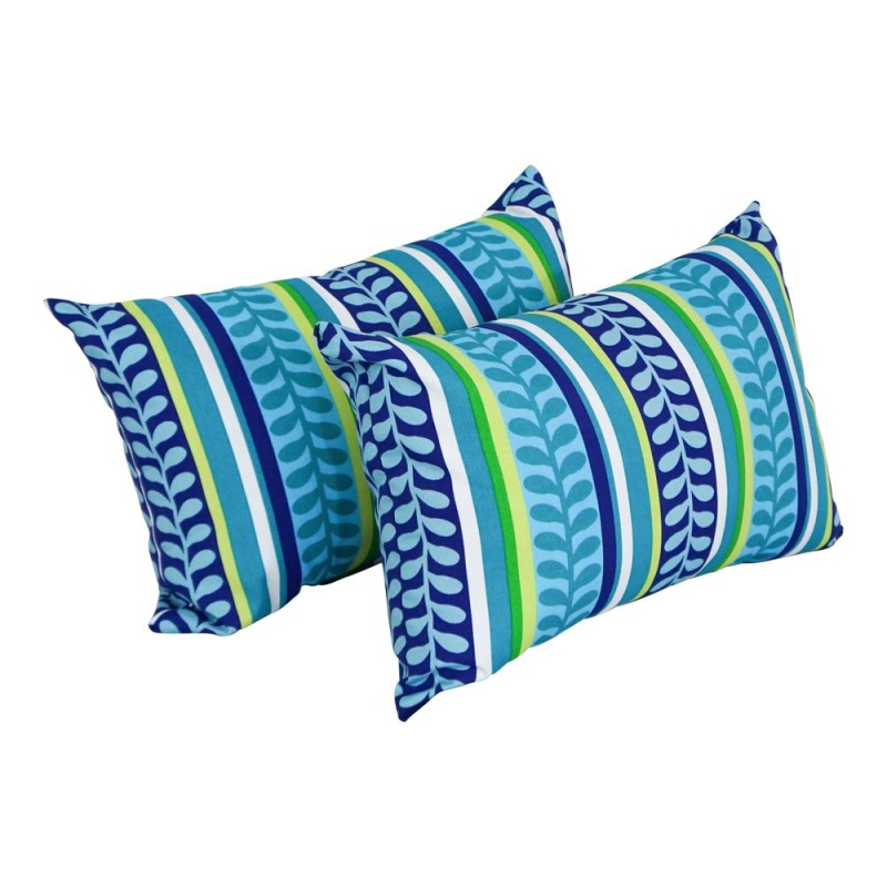 12 x 20-Inch Rectangular Spun Poly Throw Pillows (Set of 2)