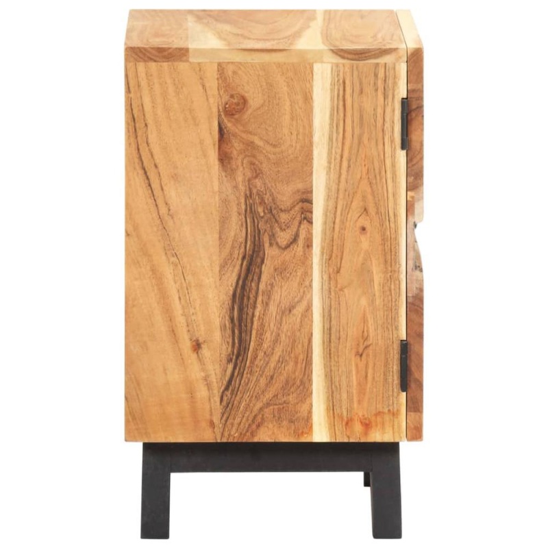 Vidaxl Bedside Cabinet 15.7"X11.8"X20.1" Solid Acacia Wood 0227