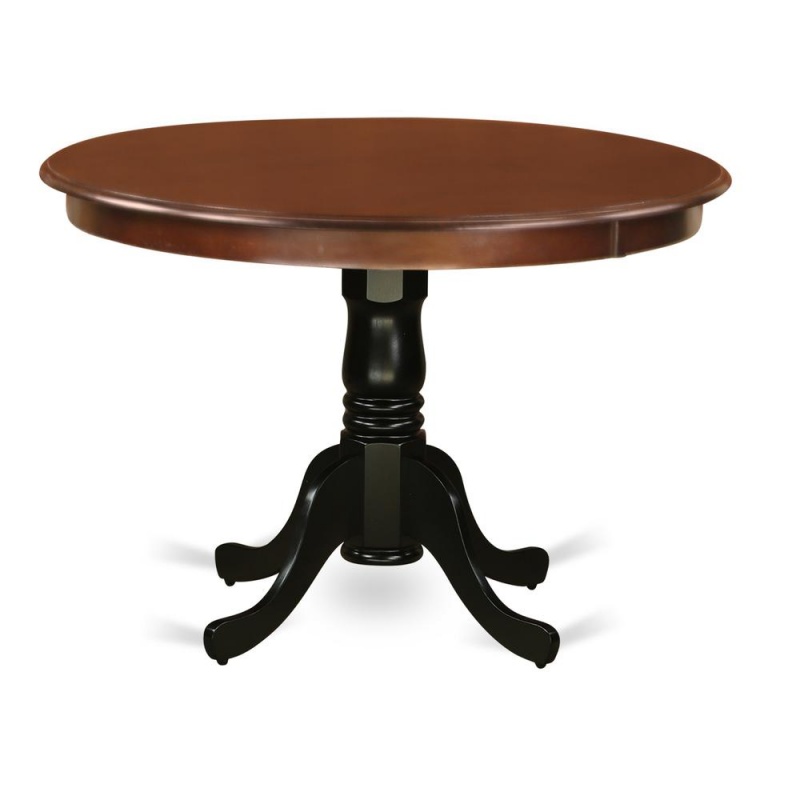 Dining Table Mahogany & Black, Hlt-Mbk-Tp