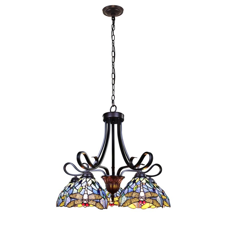 Chloe Lighting Sunniva Dragonfly 5-Light Chandelier