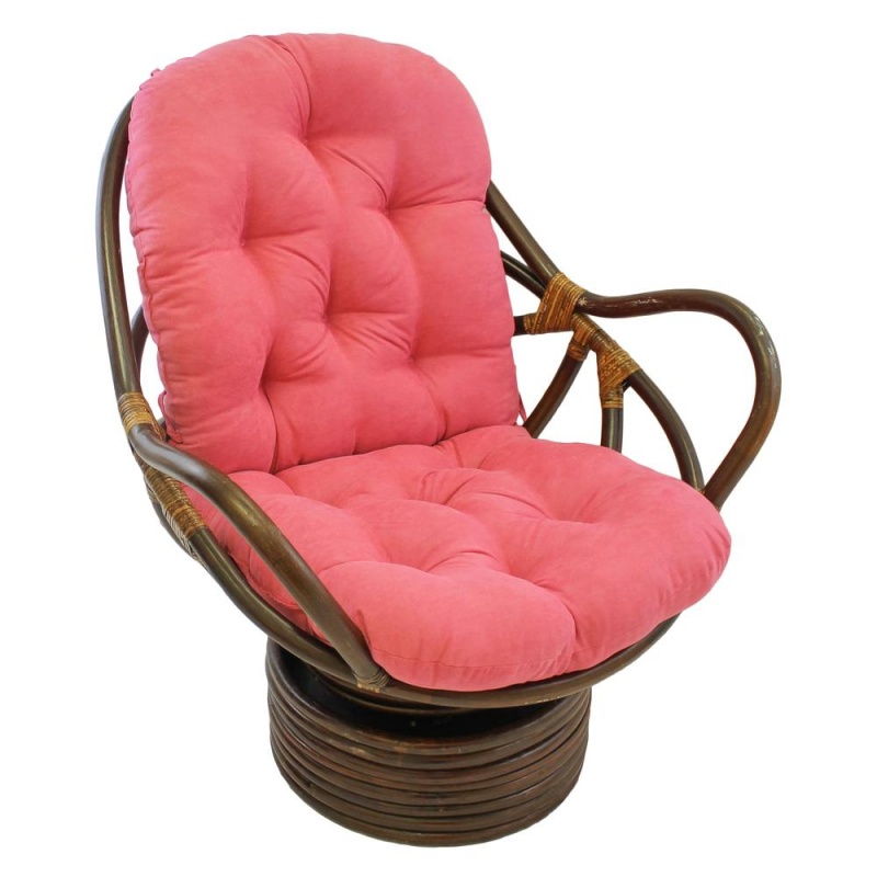 48-Inch By 24-Inch Solid Micro Suede Swivel Rocker Cushion