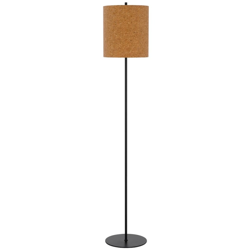 100W Metal Floor Lamp With Corks Shade