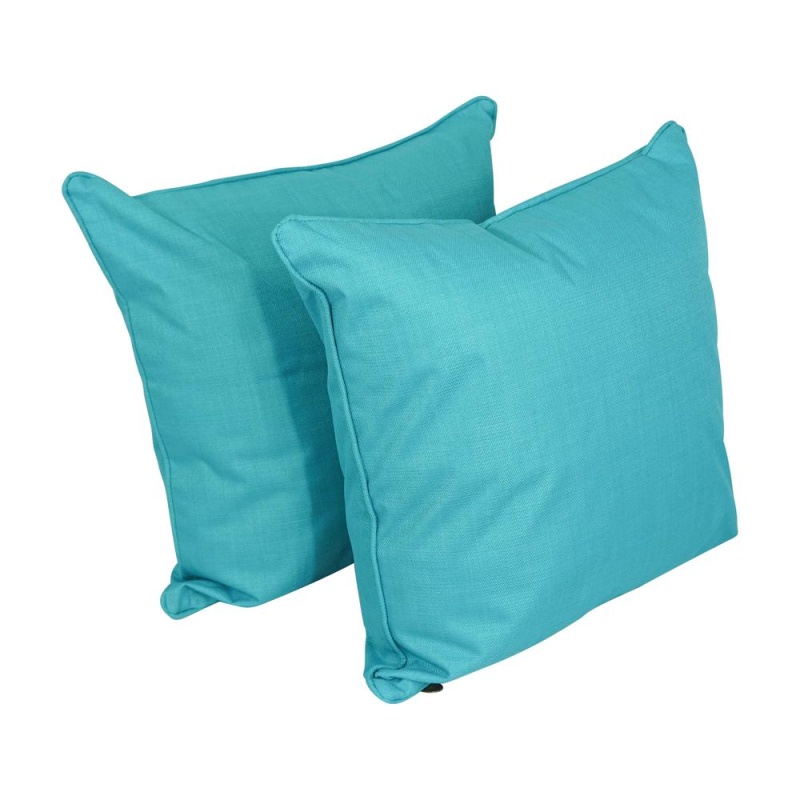 25-Inch Double-Corded Square Floor Pillows with Inserts