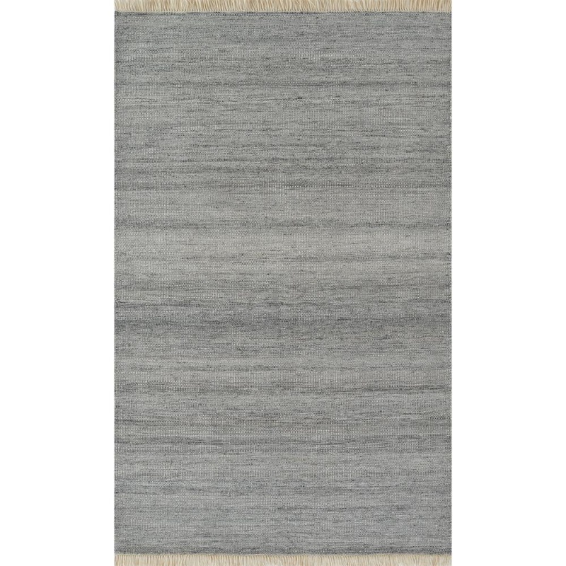 Contemporary Rectangle Area Rug, Silver, 8' X 10'