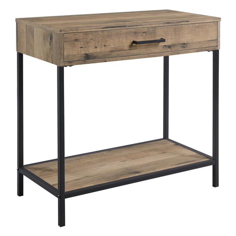 Quinton 30" Foyer Table In Salvage Oak, Qtn507-Slv