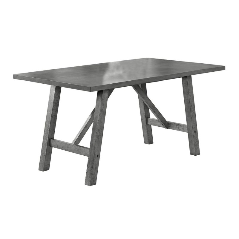 Modern Farmhouse Rustic Grey Dining Table