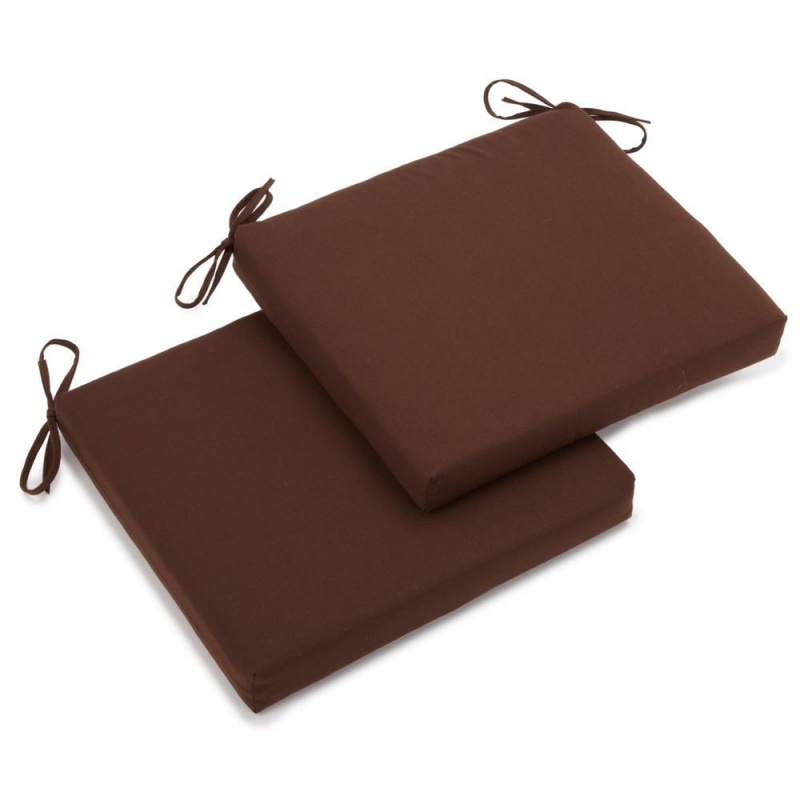 20-Inch By 19-Inch Twill Chair Cushion (Set Of Two)