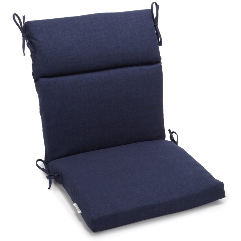 18-Inch By 38-Inch Spun Polyester Solid Outdoor Squared Chair Cushion