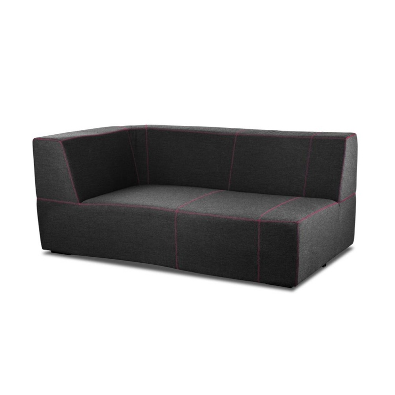 Lava Outdoor Love Seat With Arm On Left