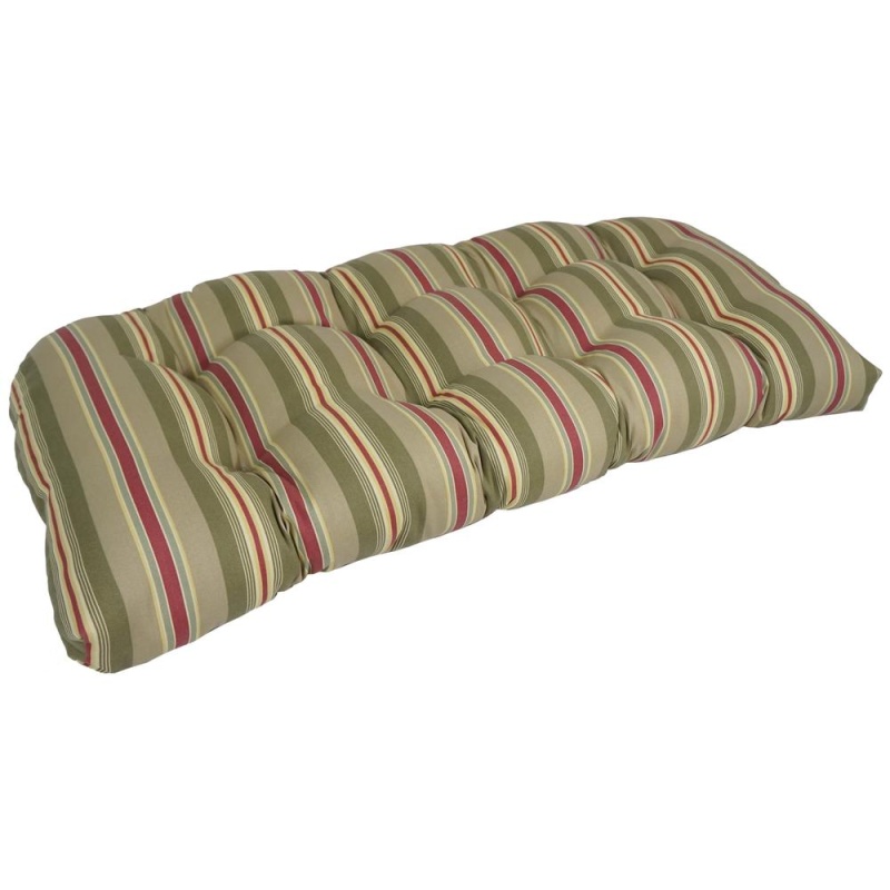 42-Inch By 19-Inch U-Shaped Patterned Spun Polyester Tufted Settee/Bench Cushion 93180-Ls-Od-023