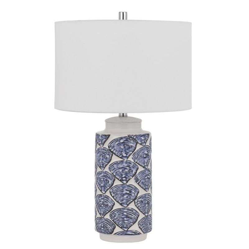Cambiago Ceramic Table Lamp With Seashell Design