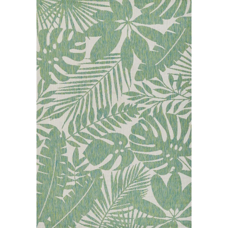 Transitional Runner Area Rug, Green, 2'7" X 7'6" Runner