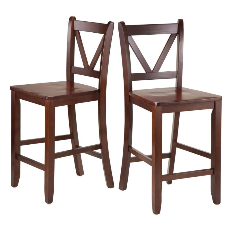 Victor 2-Pc 24" V Back Counter Stools