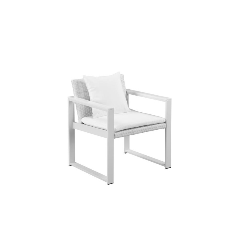 Chester Chair, White & White