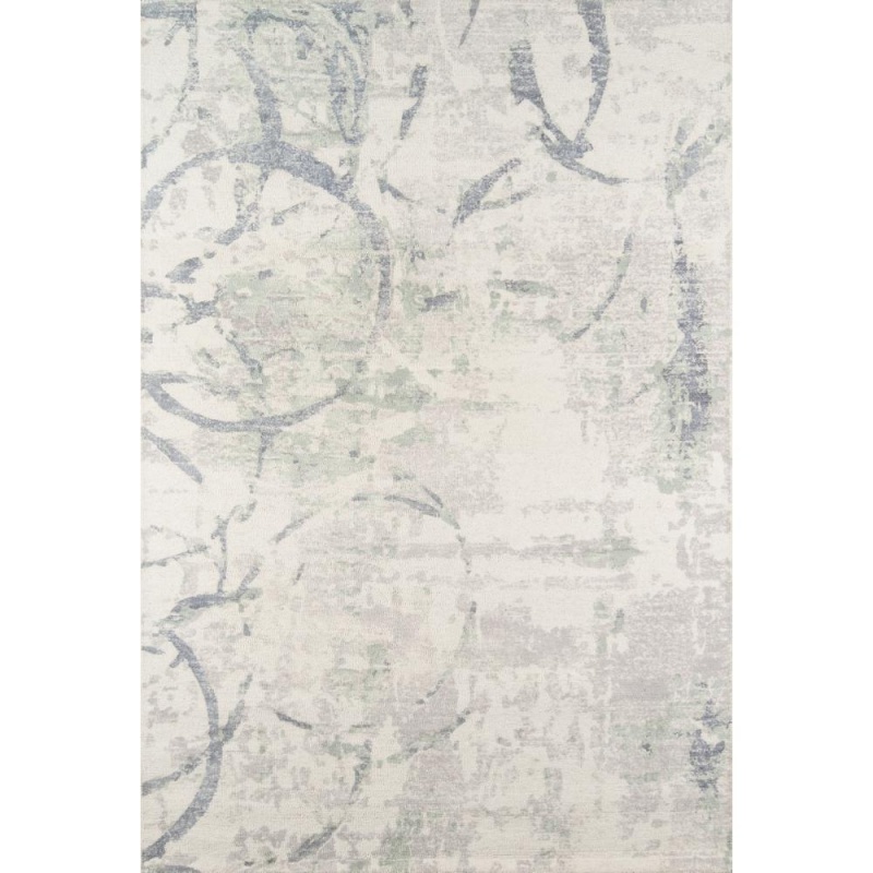 Casual Rectangle Area Rug, Grey, 5' X 7'6"