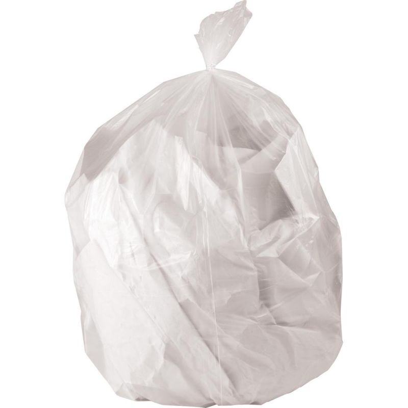 Genuine Joe Strong Economical Trash Bags - 45 Gal - 38" Width X 40" Length X 0.51 Mil (13 Micron) Thickness - Clear - Resin - 250/Carton - Waste Disposal