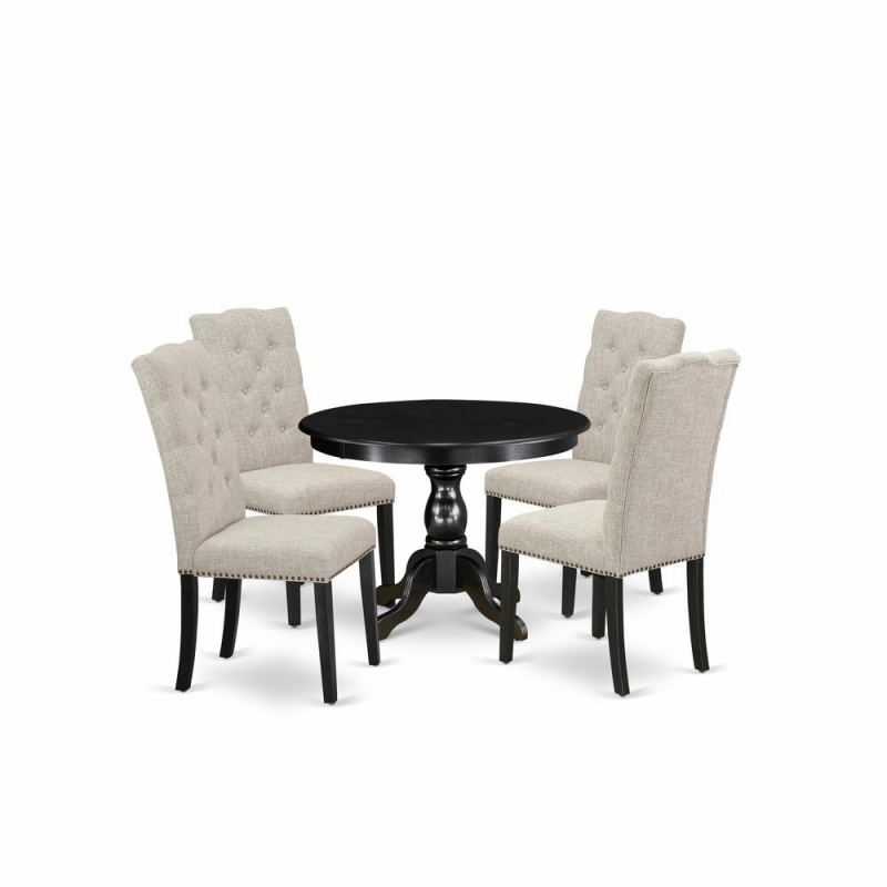 East West Furniture 5 Piece Kitchen Table Set