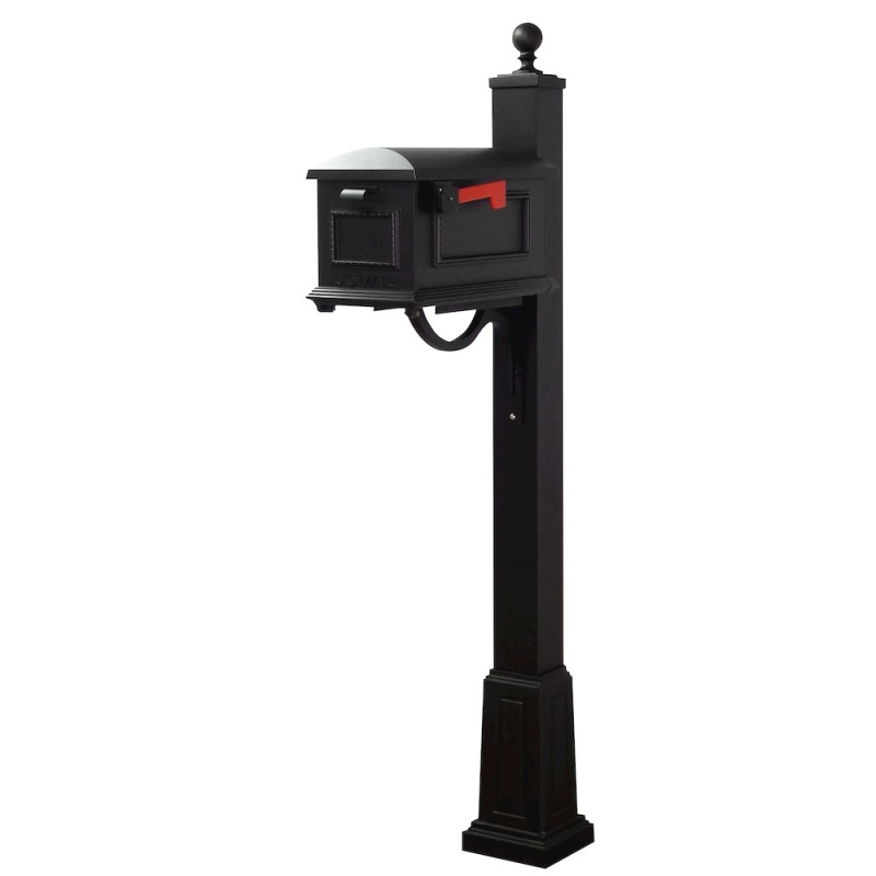Traditional Curbside Mailbox And Springfield Mailbox Post With Base