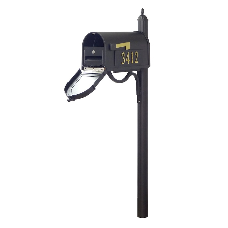 Curbside Mailbox With Front And Side Address Numbers