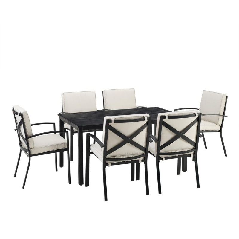 Kaplan 7Pc Outdoor Dining Set - Table & 6 Chairs
